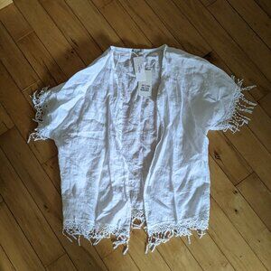 Linen swim coverup